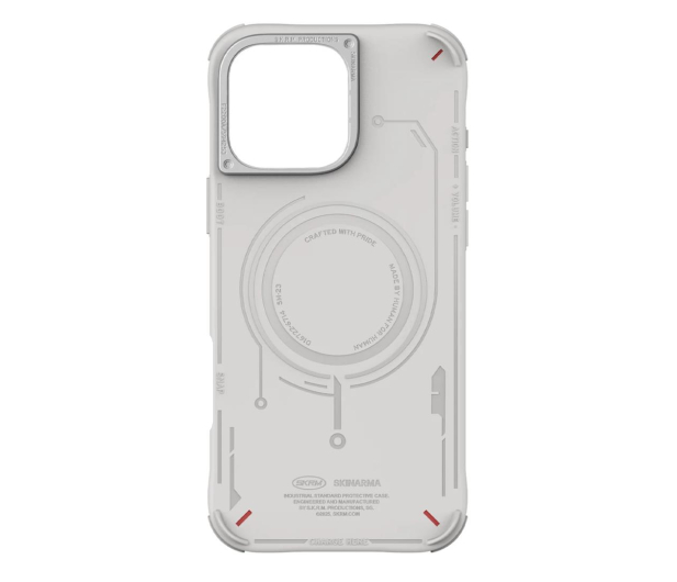 SKINARMA Mecha do iPhone 16 Pro 6.3" Magnetic Charging light grey - 1316904 - zdjęcie 2